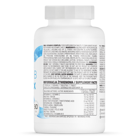 VITAMIN B COMPLEX 90 TABS